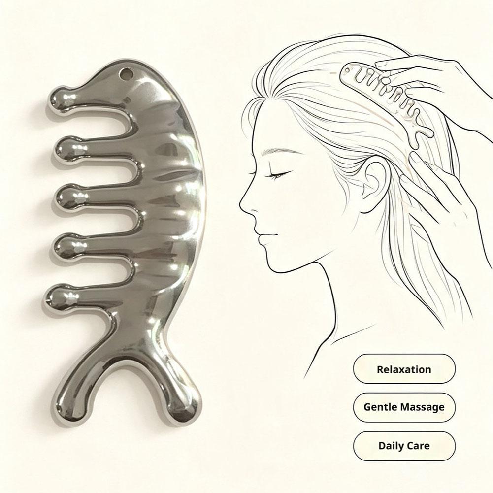 Hair Care Tools - 다기능 마사지 빗 돌고래 모양 얼굴