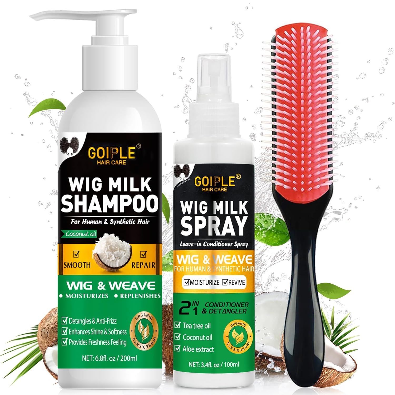 Hair Care Kit - GOIPLE 3 in 1 가발 관리