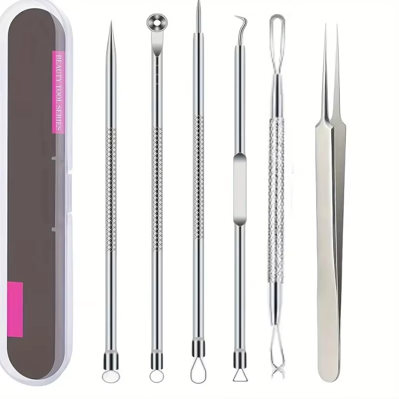 Hair Care Tools - 1Pcs 내장형 헤어 핀셋 여드름 블랙헤드