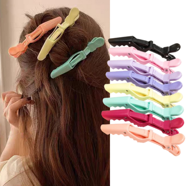 Hair Care Kit - 생생한 악어 헤어 클립 6피스 세트