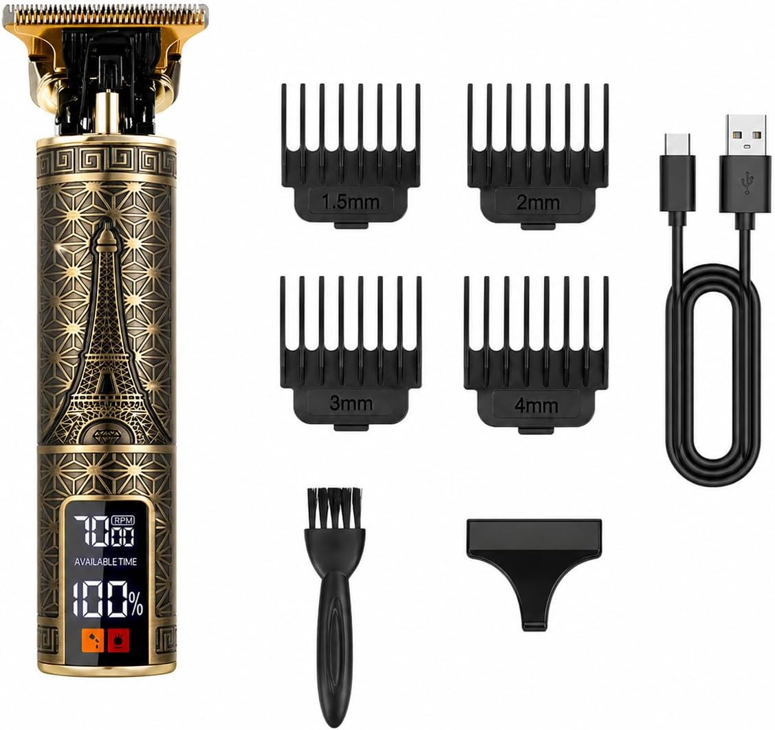 Hair Care Kit - 남성용 전문가용 전기 헤어 클리퍼(USB 포함),