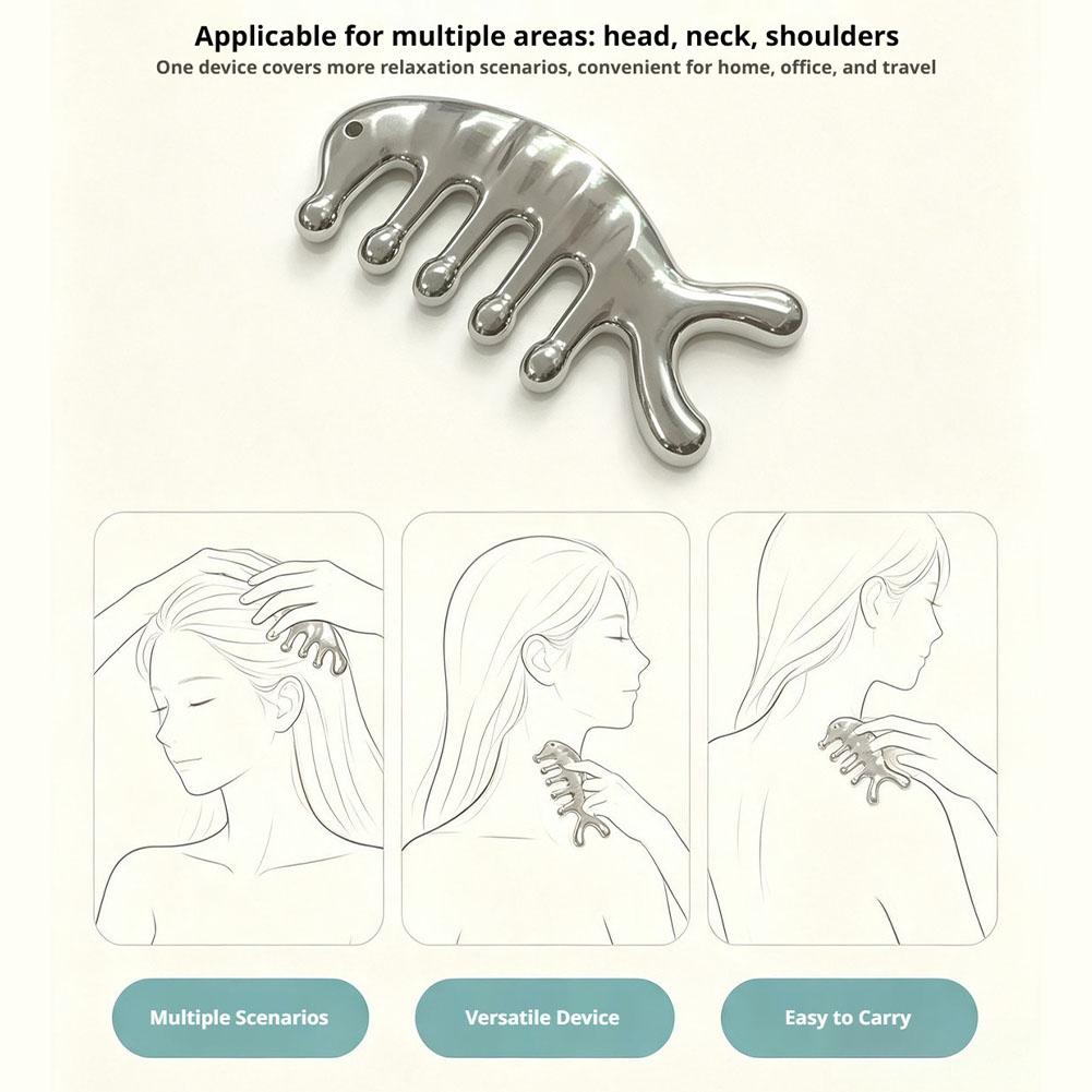 다기능 마사지 빗 돌고래 모양 얼굴 목 & 두피 이완  - Hair Care Tools 리뷰 및 가격