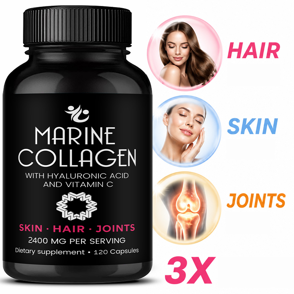 마린 콜라겐 캡슐 2200mg - 히알루론산 & 비타민 - Hair Care Vitamin 리뷰 및 가격