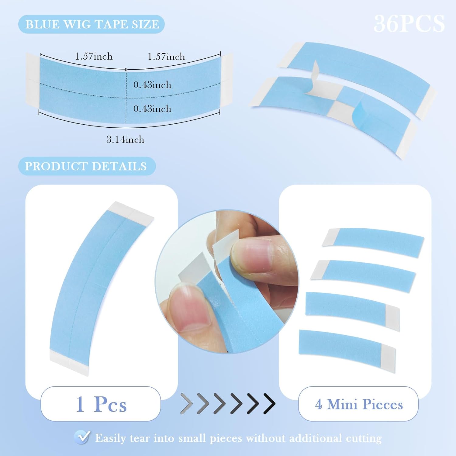 36 개/몫 Supertape 방수 헤어 테이프 레이스 - Hair Care Kit 리뷰 및 가격
