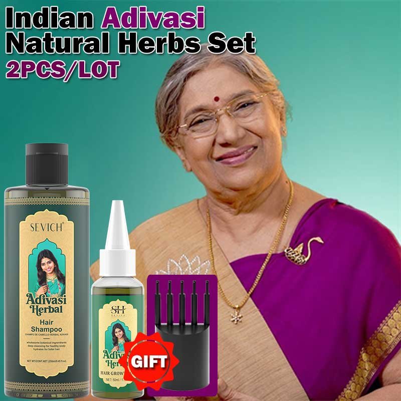 허벌 모발 성장 세트 인도 Adivasi 로즈마리 모발 - Hair Care India 리뷰 및 가격