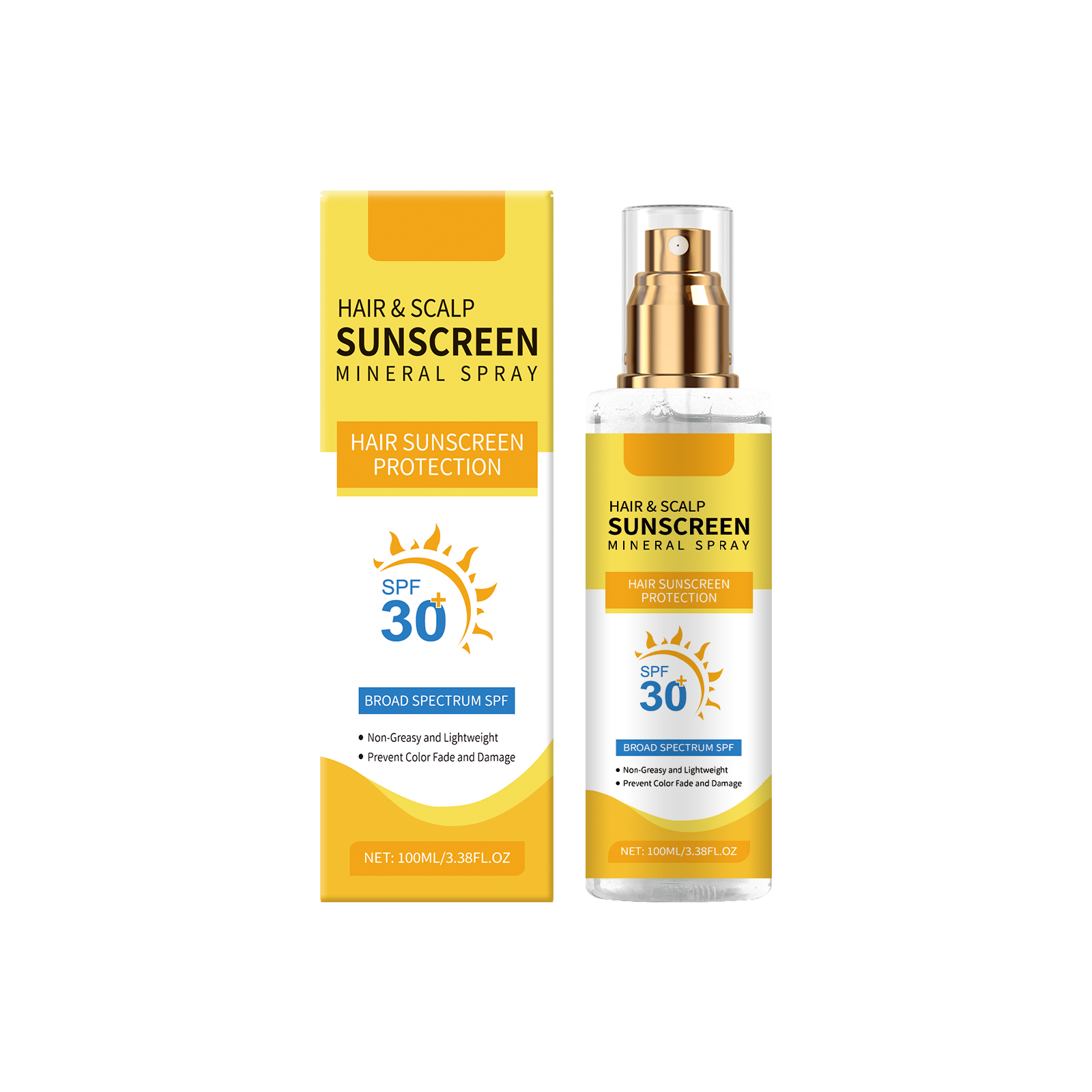 생강 뿌리 두피 자외선 차단 스프레이 SPF30 햇빛  - Hair Care Set 리뷰 및 가격