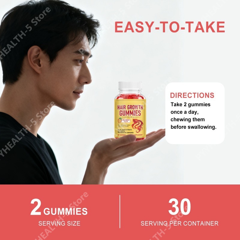 비타민 C, D, E, 엽산, 식물 추출물 함유 헤어  - Hair Care Gummies 리뷰 및 가격
