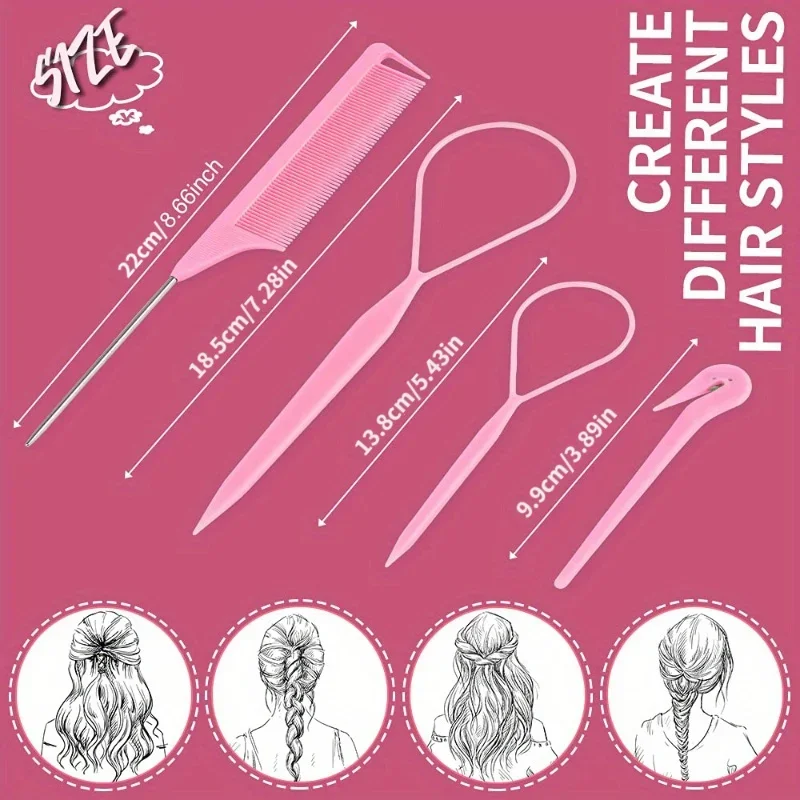 4/5/6개 헤어 브러쉬 세트 미용 스프레이 병 헤어  - Hair Care Kit 리뷰 및 가격