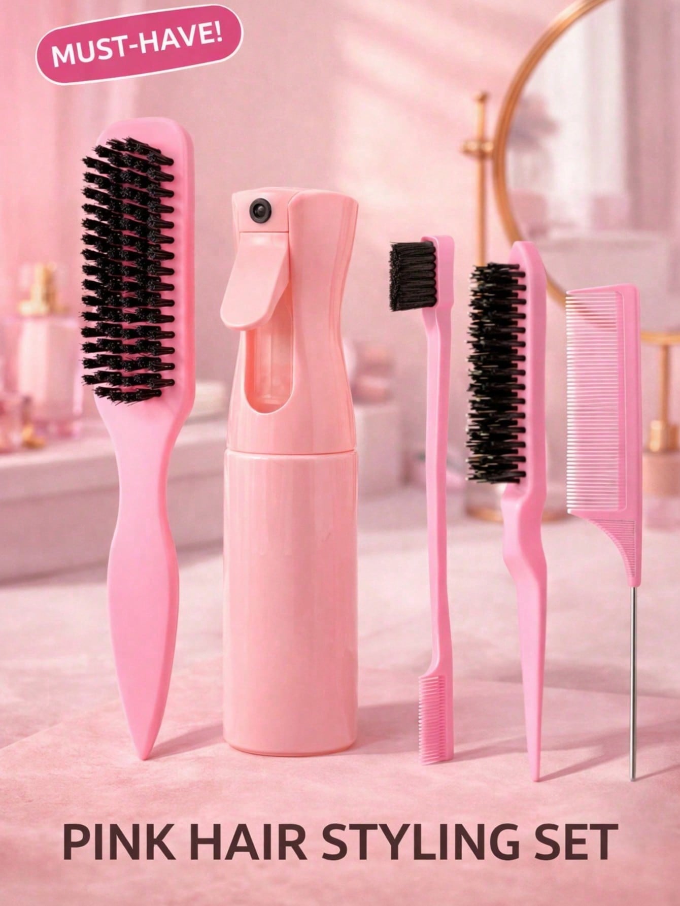 5개 레오파드 프린트 테일 빗 & 브러쉬 세트, 부드러 - Hair Care Homemade 리뷰 및 가격