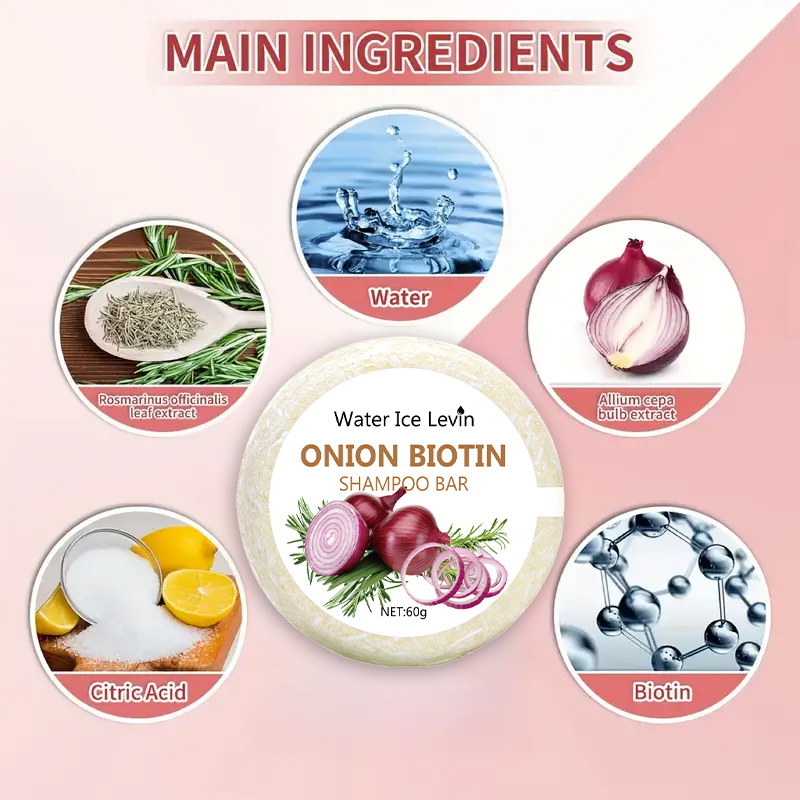 양파 & 비오틴 샴푸 바 - 60g, 모든 모발 타입에 - Hair Care Vitamin 리뷰 및 가격