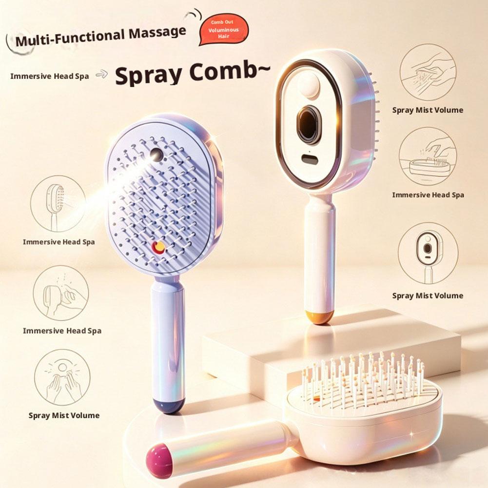전기 스프레이 빗 세트 (에어백 마사지, 에센셜 오일  - Hair Care Set 리뷰 및 가격