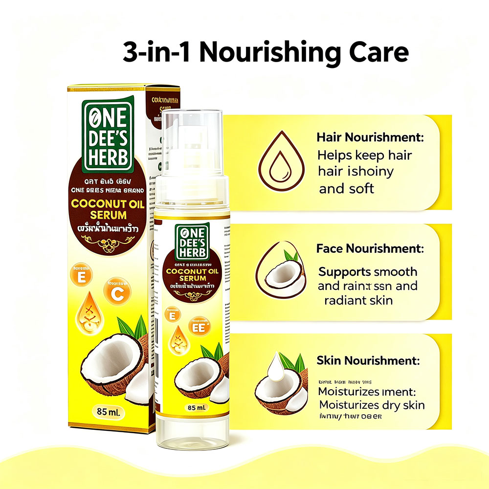 태국 원디즈 허브 코코넛 오일 세럼 비타민 E C 함유 - Hair Care Vitamin 리뷰 및 가격