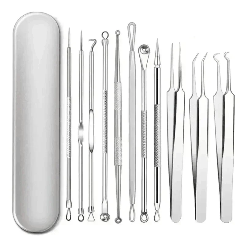 1Pcs 내장형 헤어 핀셋 여드름 블랙헤드 제거 바늘  - Hair Care Tools 리뷰 및 가격