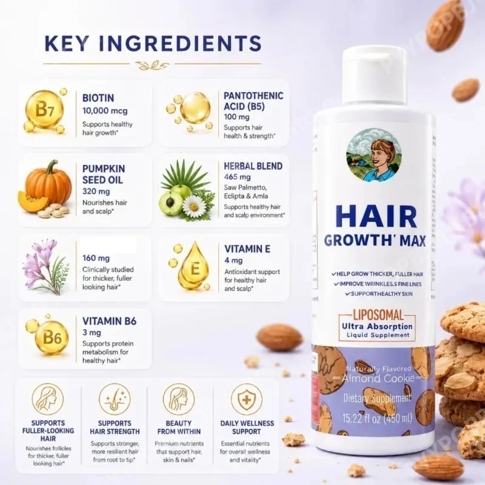 리포좀 헤어 성장액, 쏘 팔메토 & 비오틴 함유, 3주 - Hair Care Vitamin 리뷰 및 가격